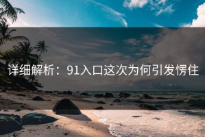 详细解析：91入口这次为何引发愣住